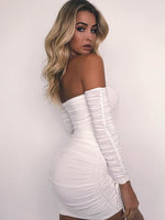 Bandage Off Shoulder Dresses