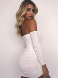 Bandage Off Shoulder Dresses