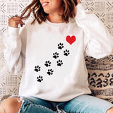 Woman O-neck Cat Funny Sweatshirt