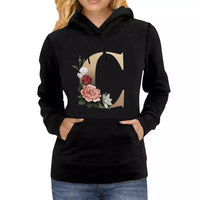 26 Letter Printing Fashion Women Hoodies